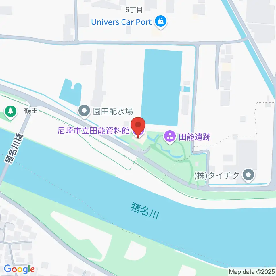 尼崎市立田能資料館周辺のホテル一覧地図