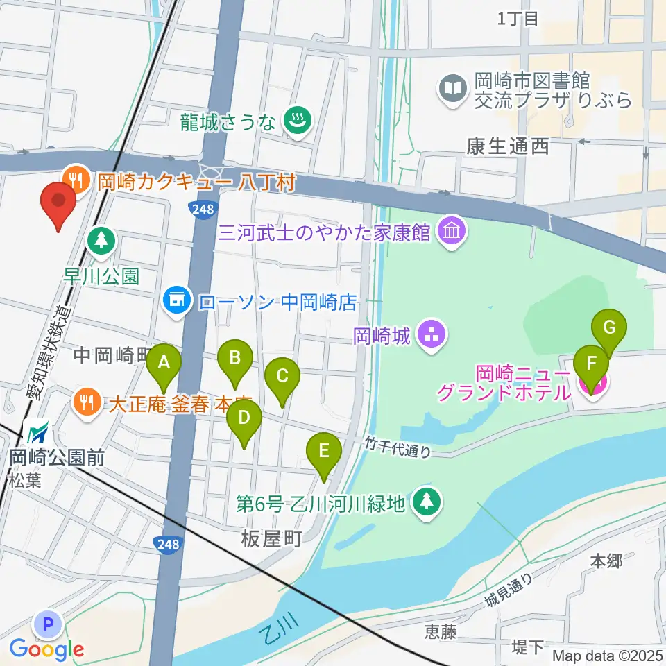 八丁味噌の郷 史料館周辺のホテル一覧地図