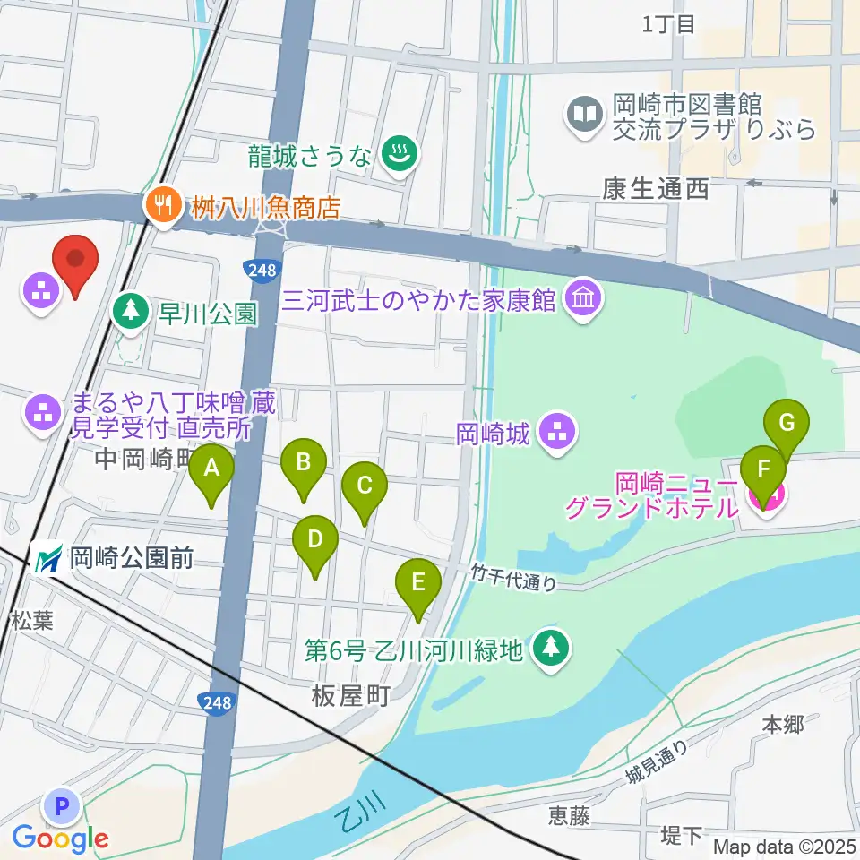 八丁味噌の郷 史料館周辺のホテル一覧地図
