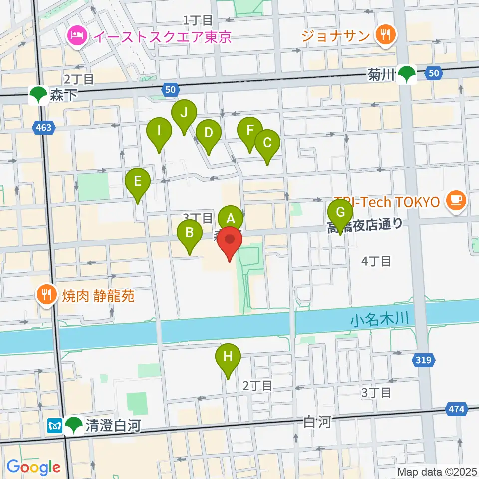田河水泡・のらくろ館周辺のホテル一覧地図