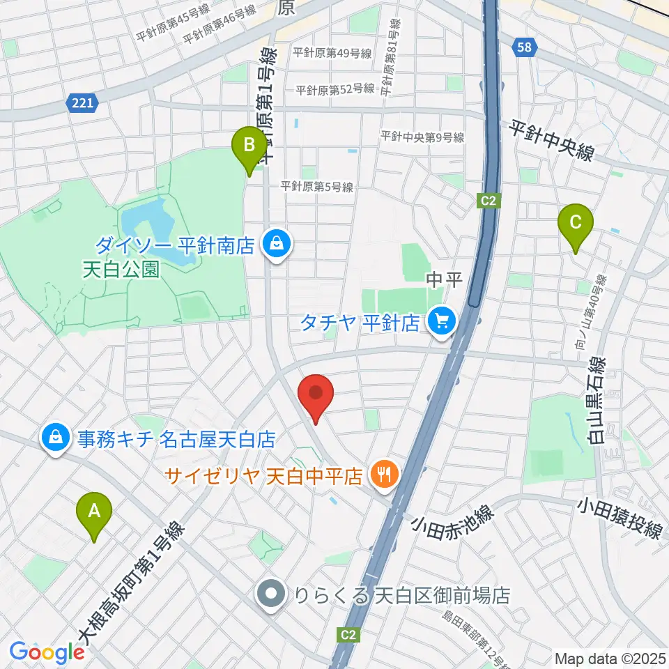 荒木集成館周辺のホテル一覧地図