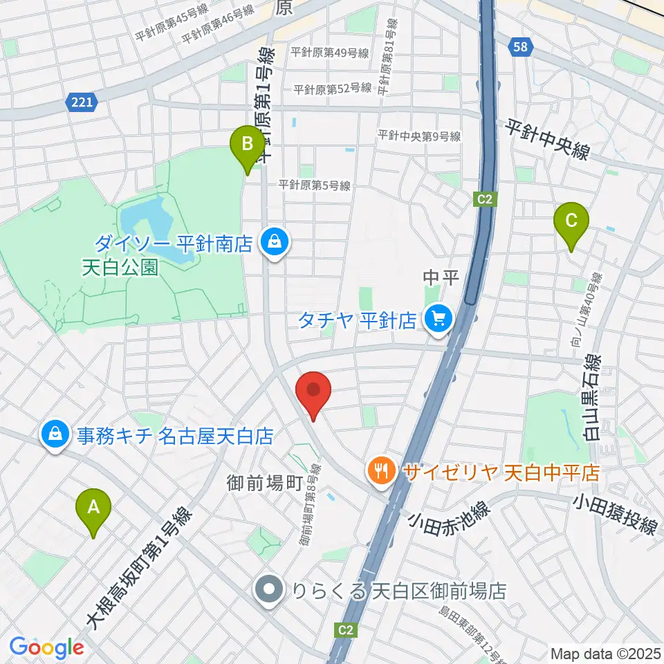 荒木集成館周辺のホテル一覧地図