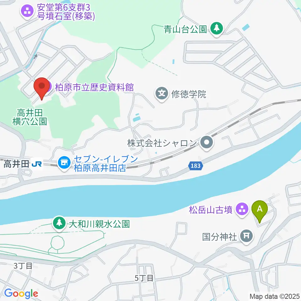 柏原市立歴史資料館周辺のホテル一覧地図