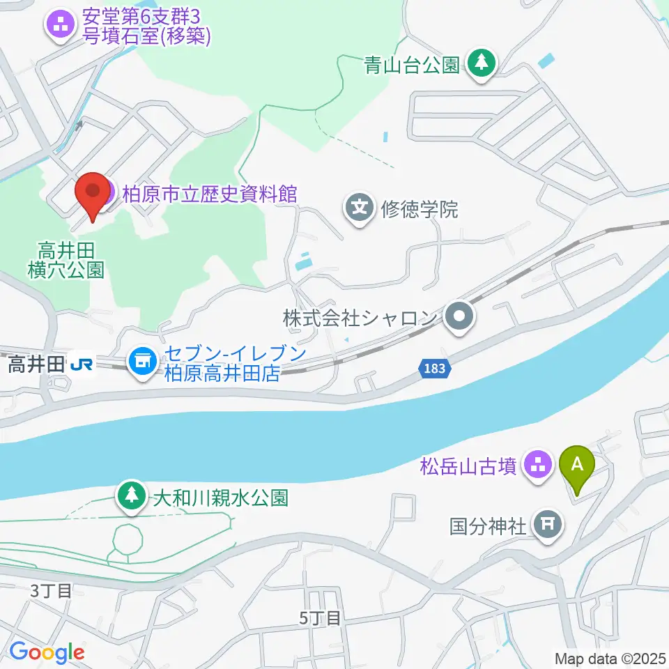柏原市立歴史資料館周辺のホテル一覧地図
