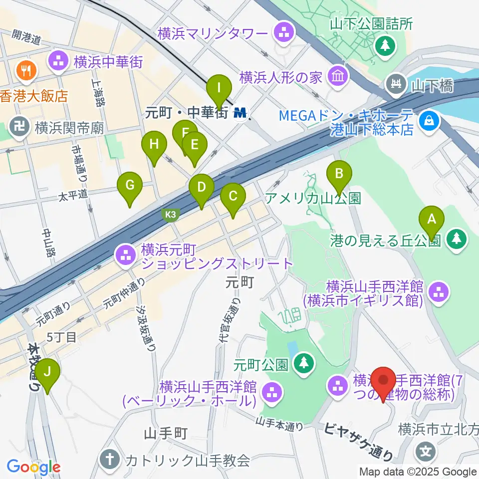 ブリキのおもちゃ博物館周辺のホテル一覧地図