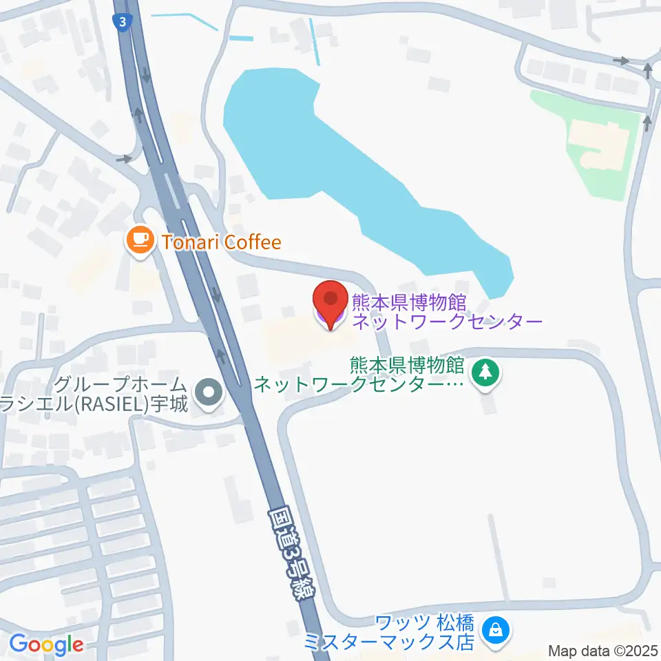 熊本県博物館ネットワークセンター周辺のホテル一覧地図