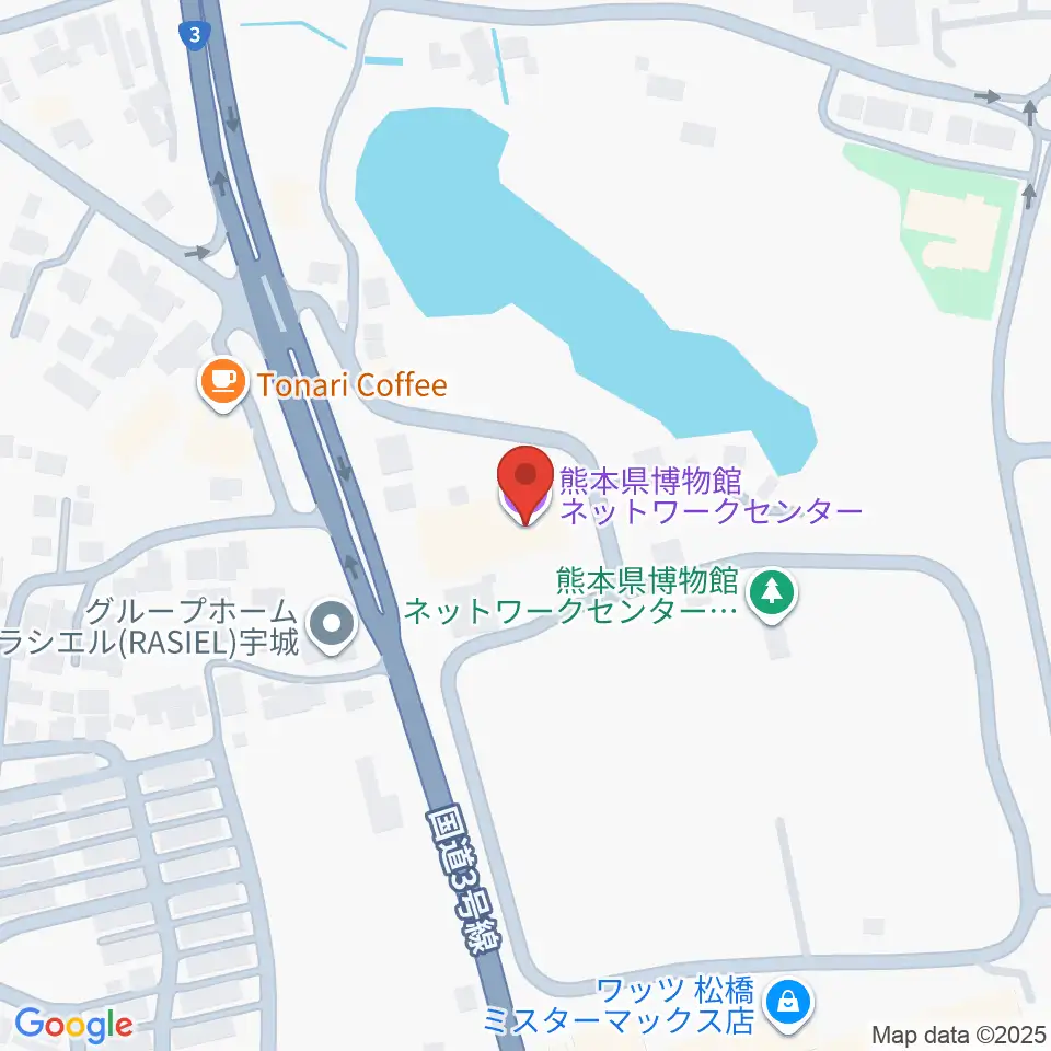 熊本県博物館ネットワークセンター周辺のホテル一覧地図