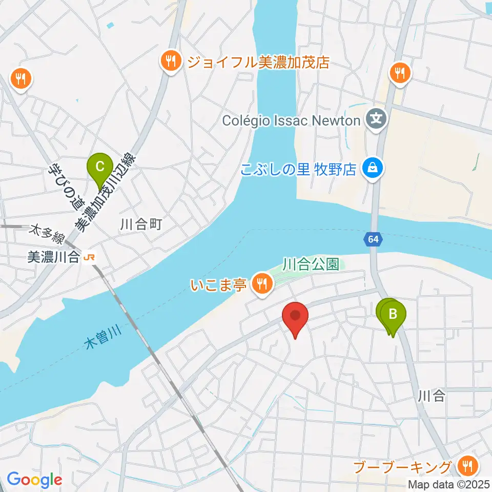 川合考古資料館周辺のホテル一覧地図