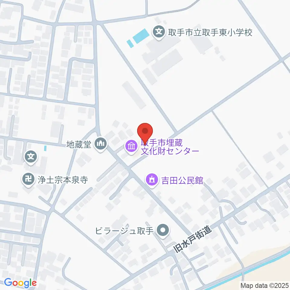 取手市埋蔵文化財センター周辺のホテル一覧地図