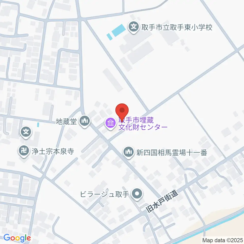 取手市埋蔵文化財センター周辺のホテル一覧地図