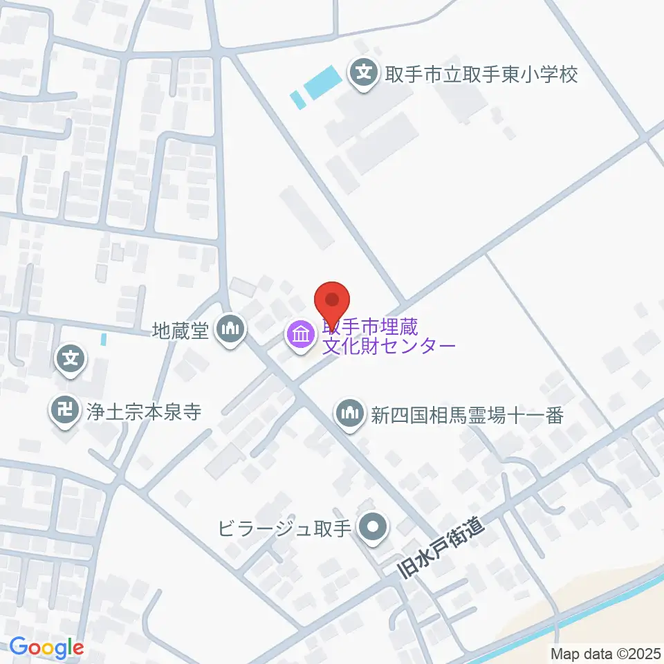 取手市埋蔵文化財センター周辺のホテル一覧地図