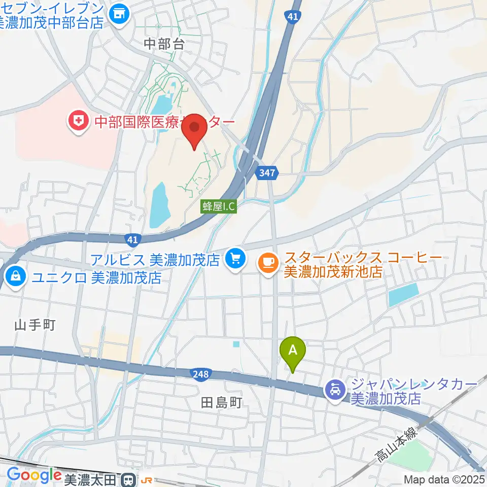 美濃加茂市民ミュージアム周辺のホテル一覧地図