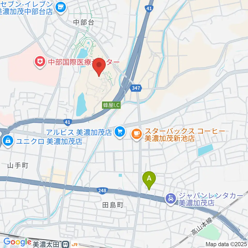 美濃加茂市民ミュージアム周辺のホテル一覧地図