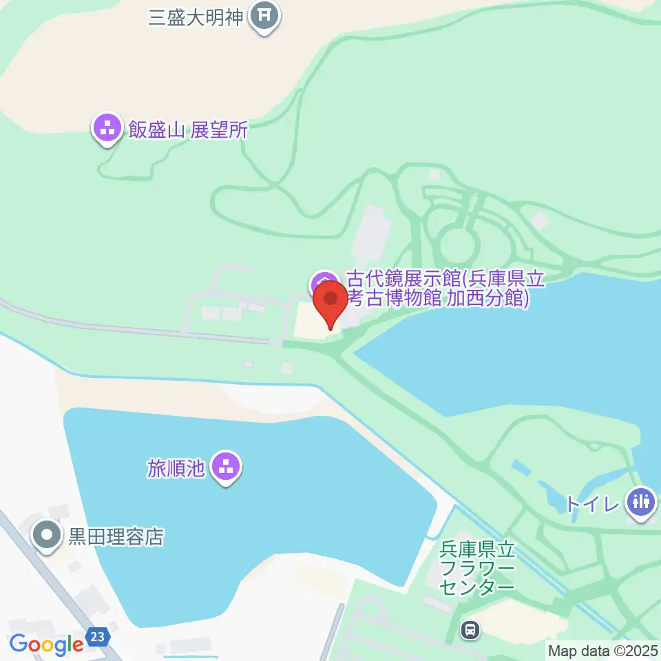 古代鏡展示館周辺のホテル一覧地図