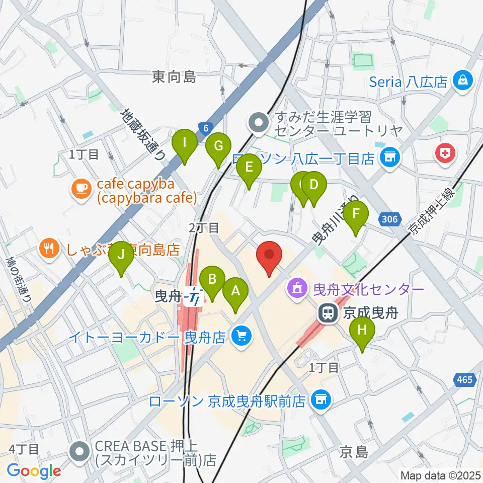 ビートウェーブスタジオ周辺のホテル一覧地図
