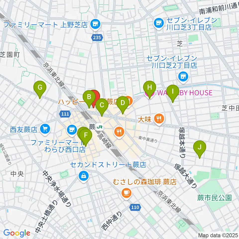 Rhythm Neko周辺のホテル一覧地図