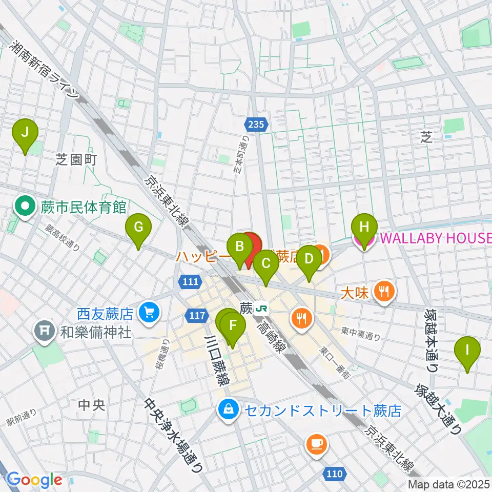 Rhythm Neko周辺のホテル一覧地図