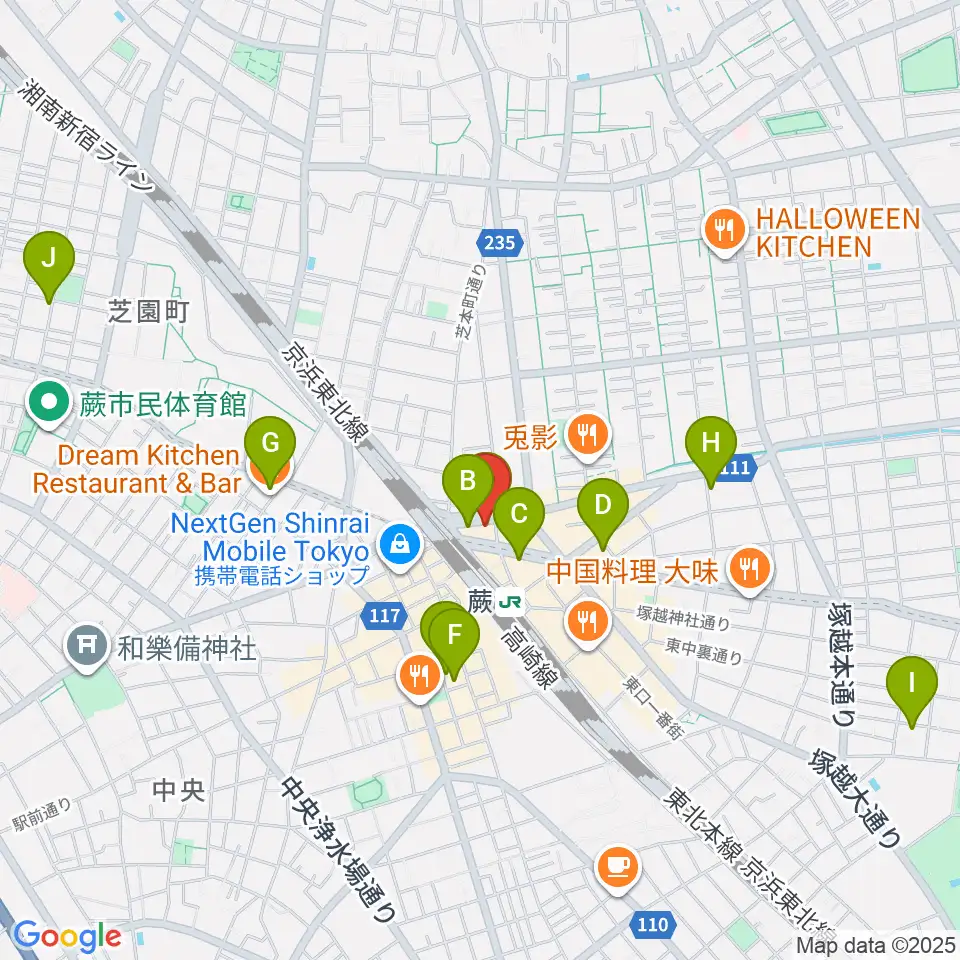 Rhythm Neko周辺のホテル一覧地図