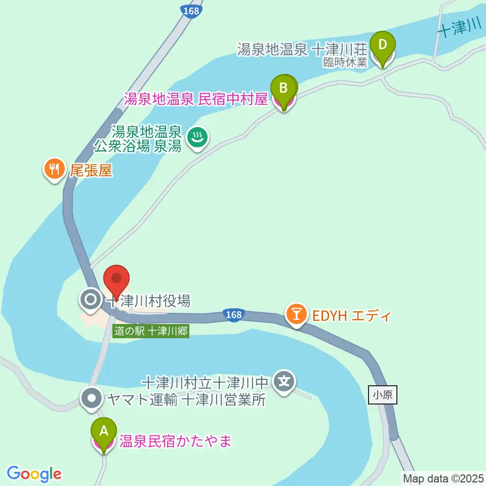 十津川村歴史民俗資料館周辺のホテル一覧地図