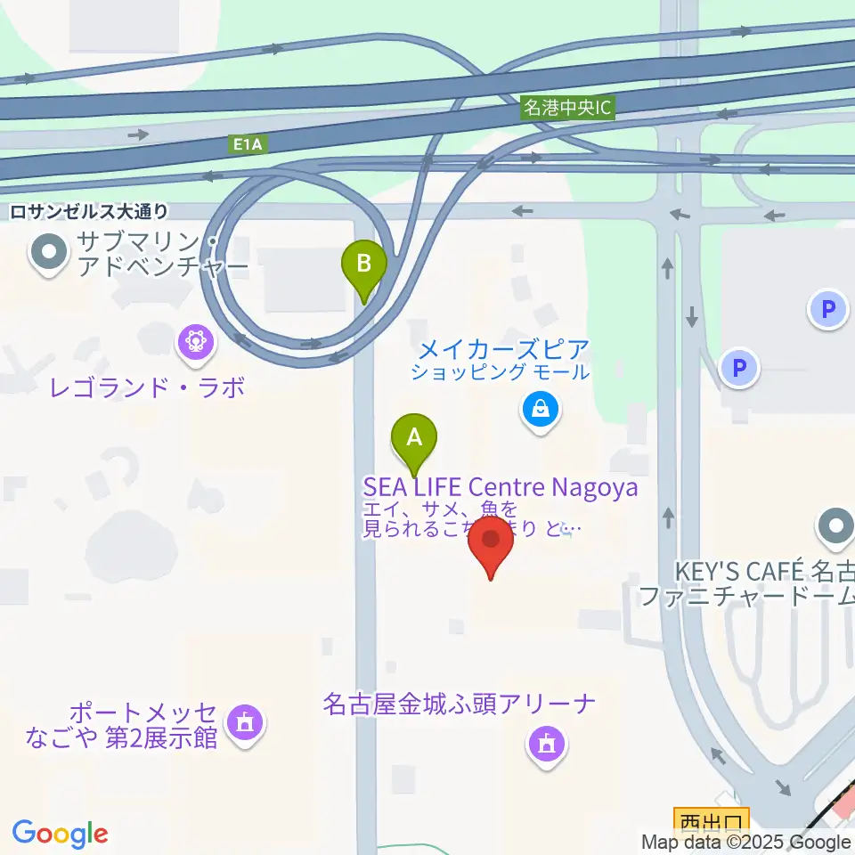 Lives NAGOYA周辺のホテル一覧地図