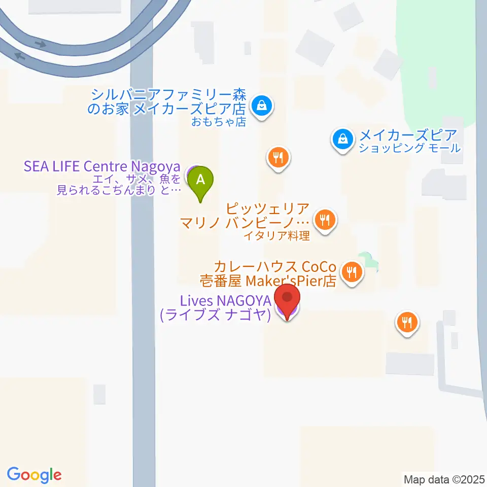 Lives NAGOYA周辺のホテル一覧地図