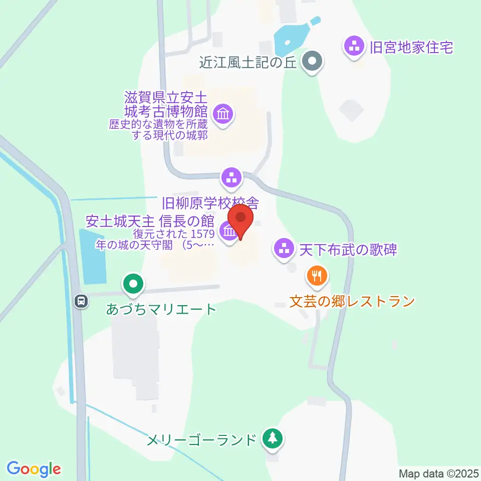 安土城天主信長の館周辺のホテル一覧地図