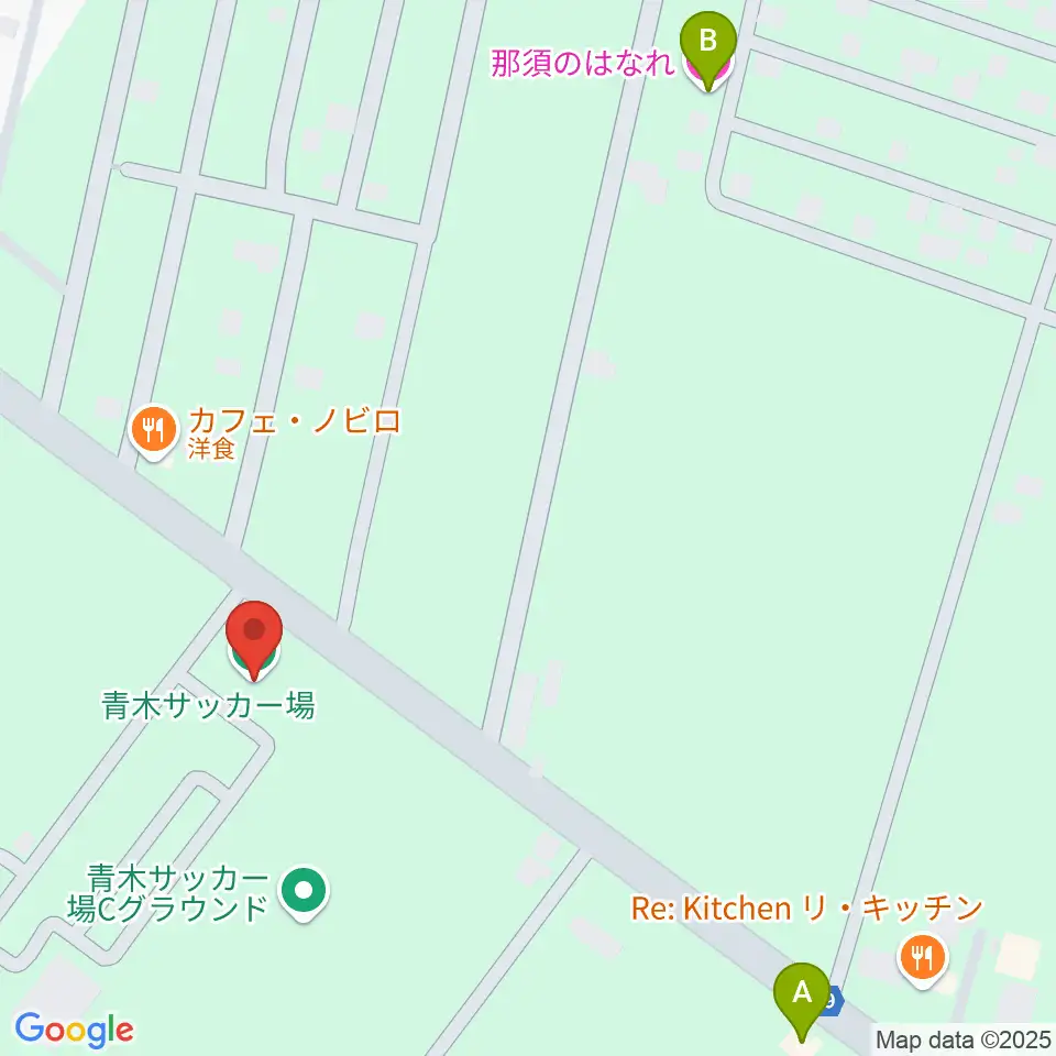 フードリエサッカーフィールド青木周辺のホテル一覧地図