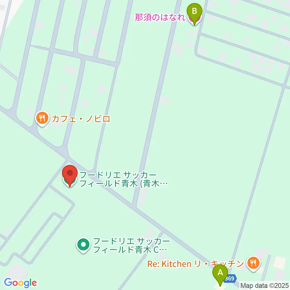 フードリエサッカーフィールド青木周辺のホテル一覧地図