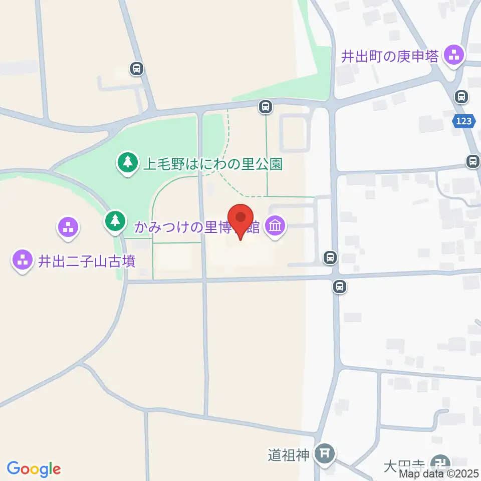 かみつけの里博物館周辺のホテル一覧地図