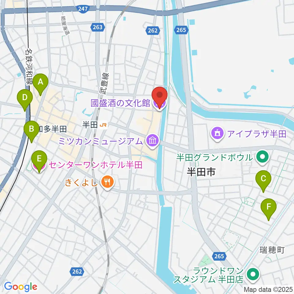 國盛 酒の文化館周辺のホテル一覧地図