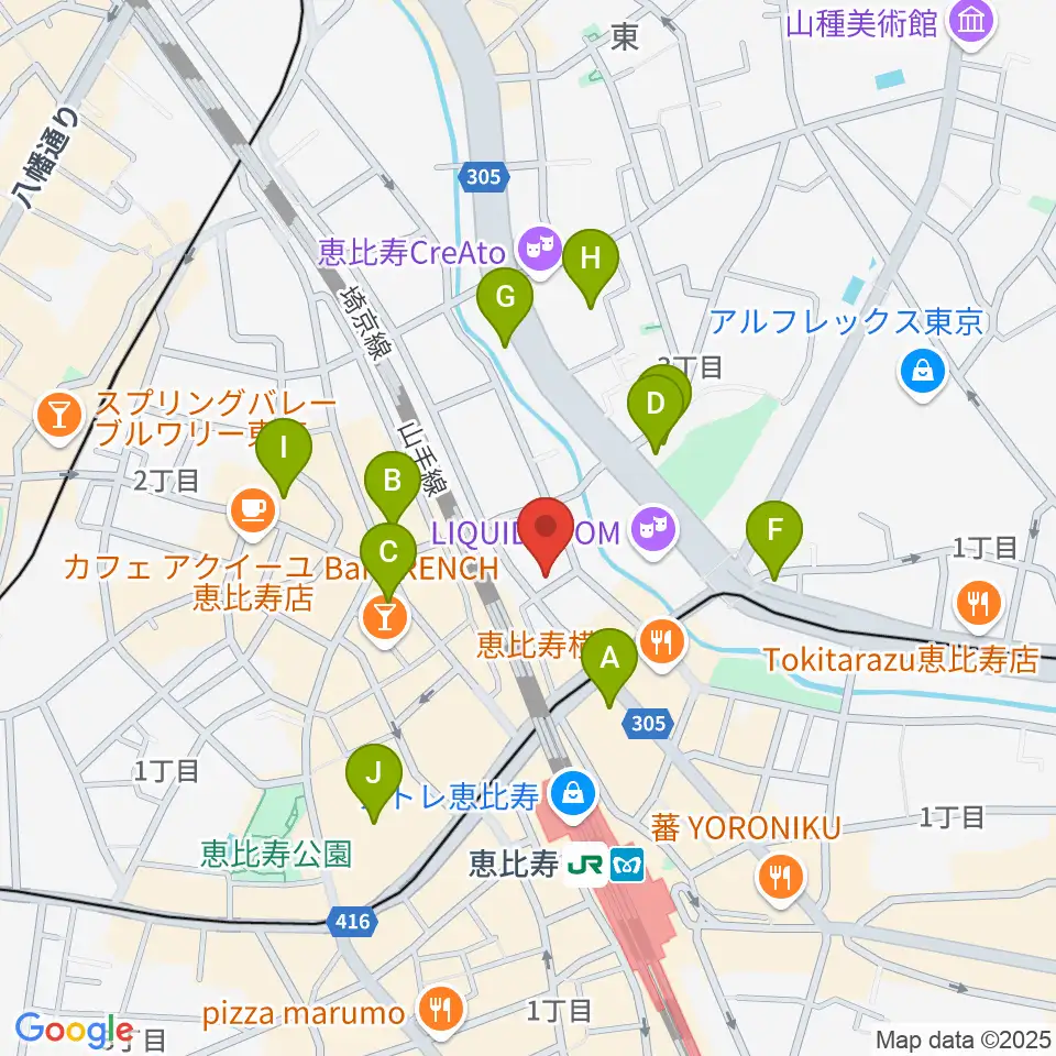 シアター・アルファ東京周辺のホテル一覧地図