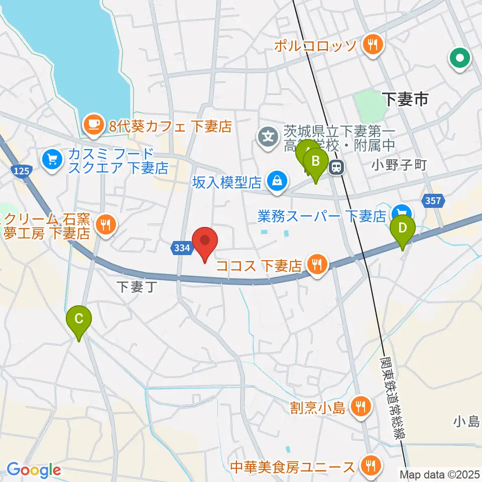 粉クリ・ドームしもつま周辺のホテル一覧地図