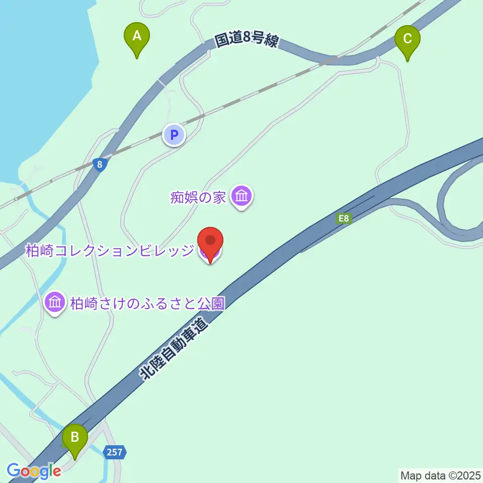 柏崎コレクションビレッジ周辺のホテル一覧地図