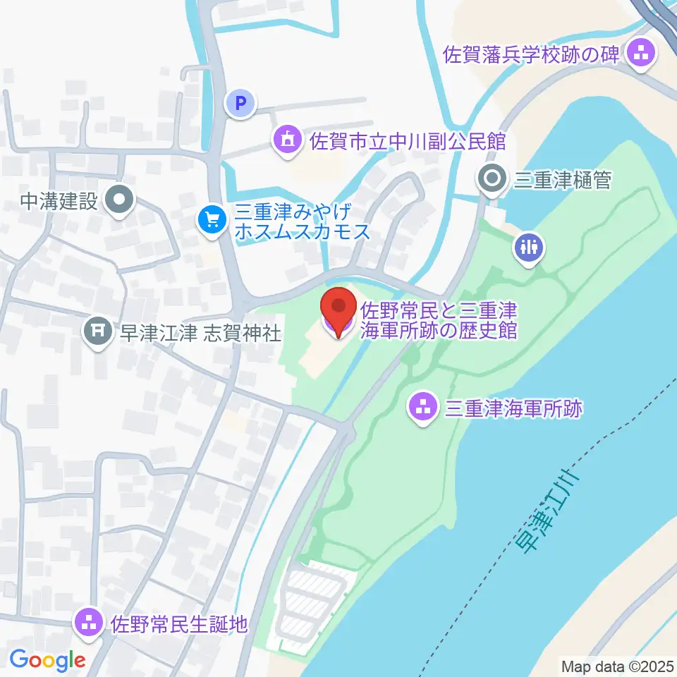 佐野常民と三重津海軍所跡の歴史館周辺のホテル一覧地図