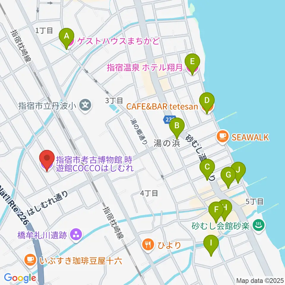 時遊館COCCOはしむれ周辺のホテル一覧地図