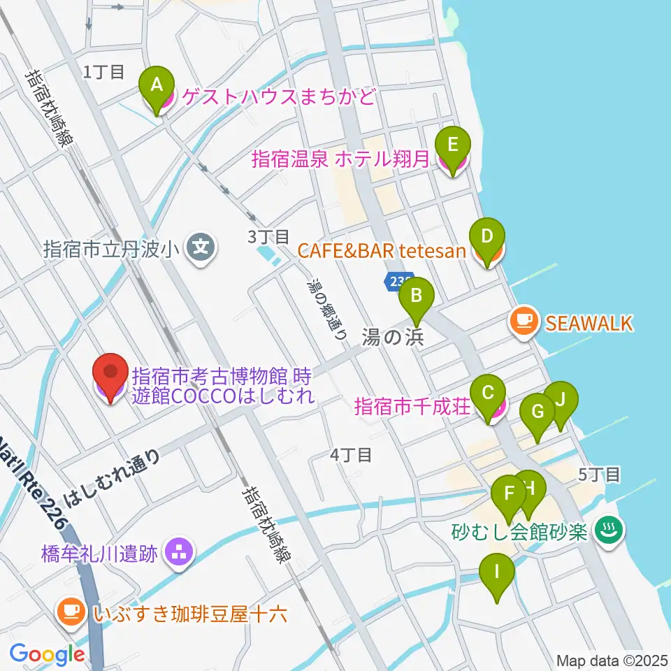 時遊館COCCOはしむれ周辺のホテル一覧地図