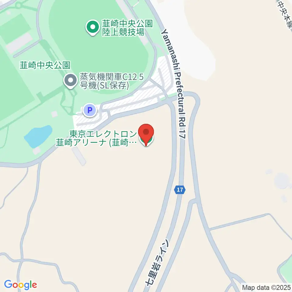 東京エレクトロン 韮崎アリーナ周辺のホテル一覧地図