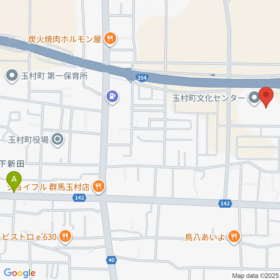玉村町歴史資料館周辺のホテル一覧地図
