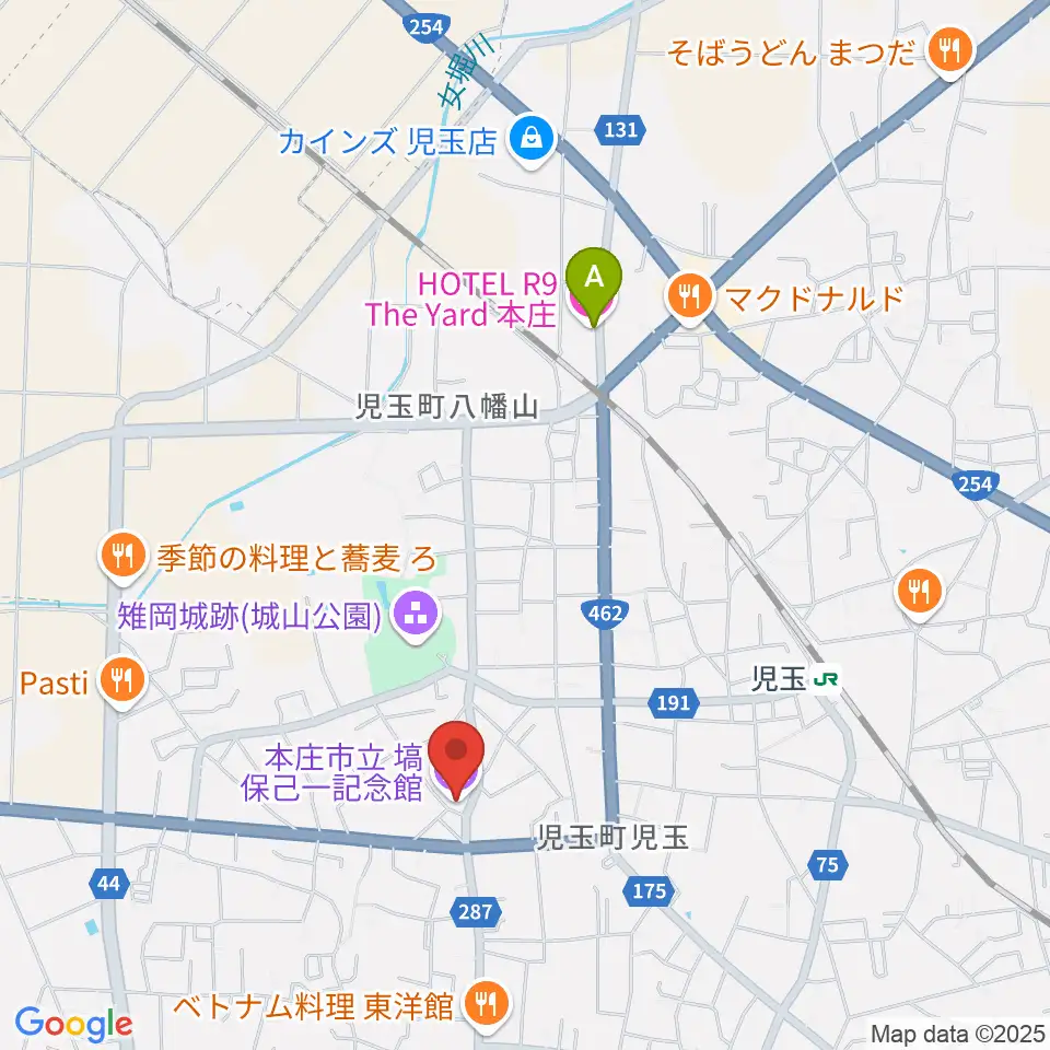 塙保己一記念館周辺のホテル一覧地図