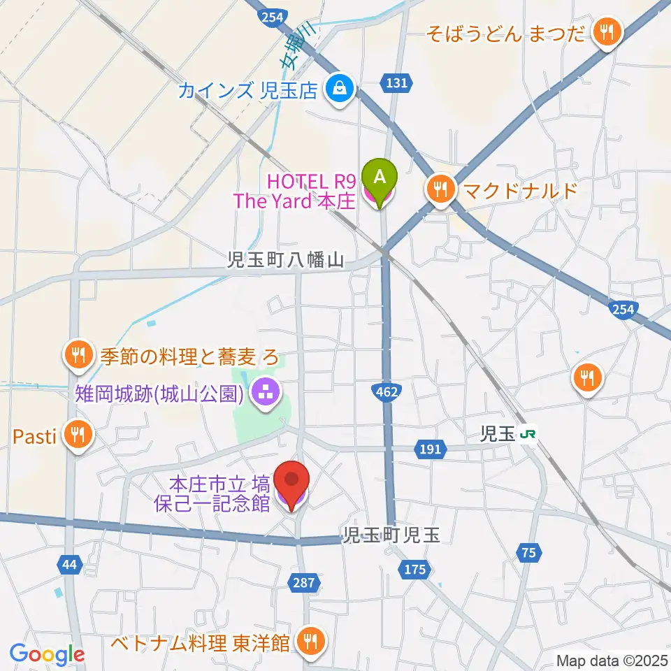 塙保己一記念館周辺のホテル一覧地図