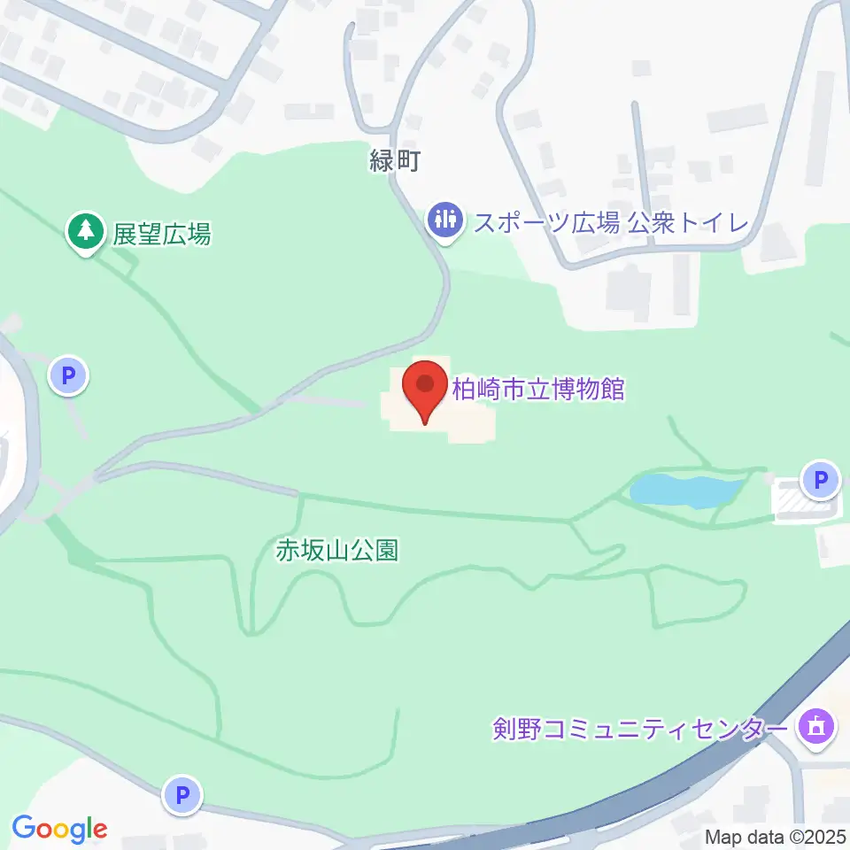 柏崎市立博物館周辺のホテル一覧地図