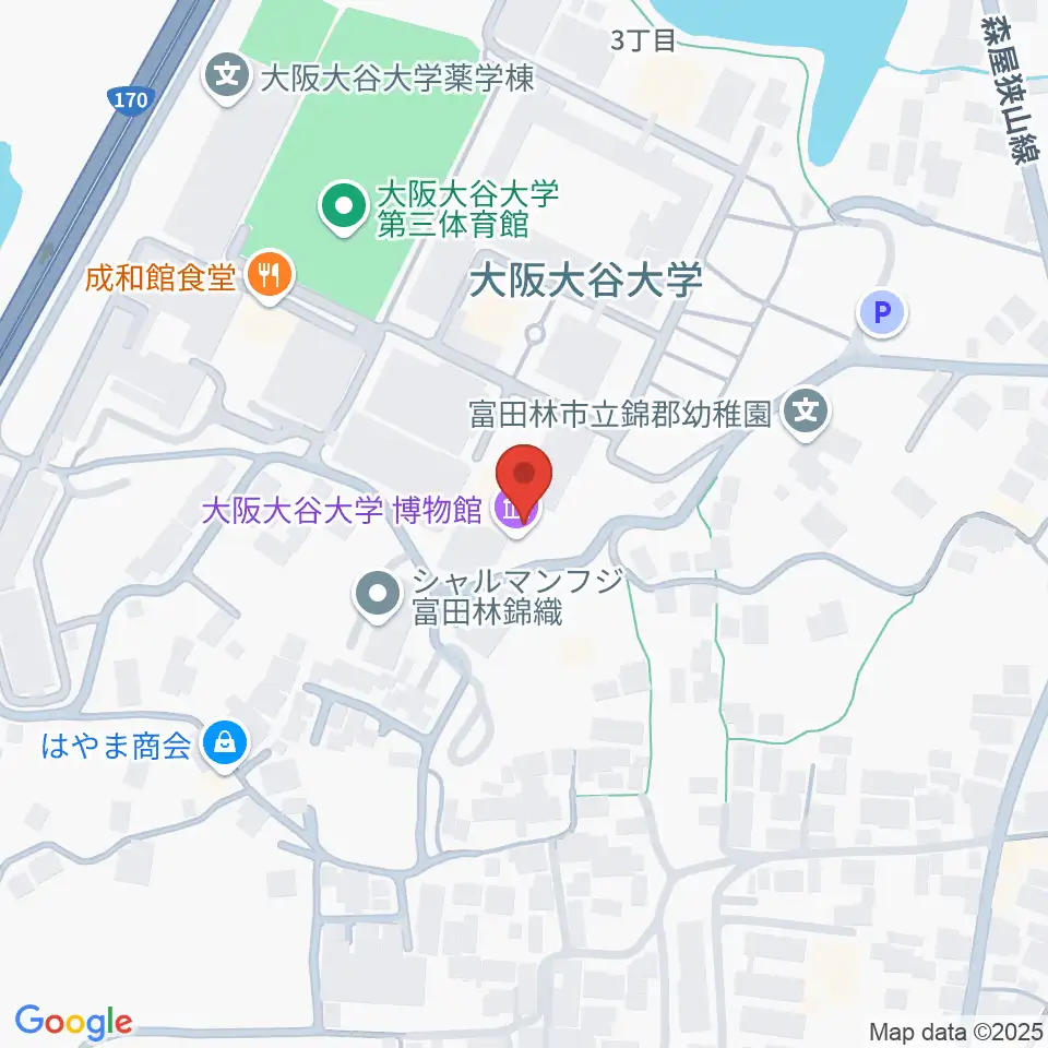 大阪大谷大学博物館周辺のホテル一覧地図