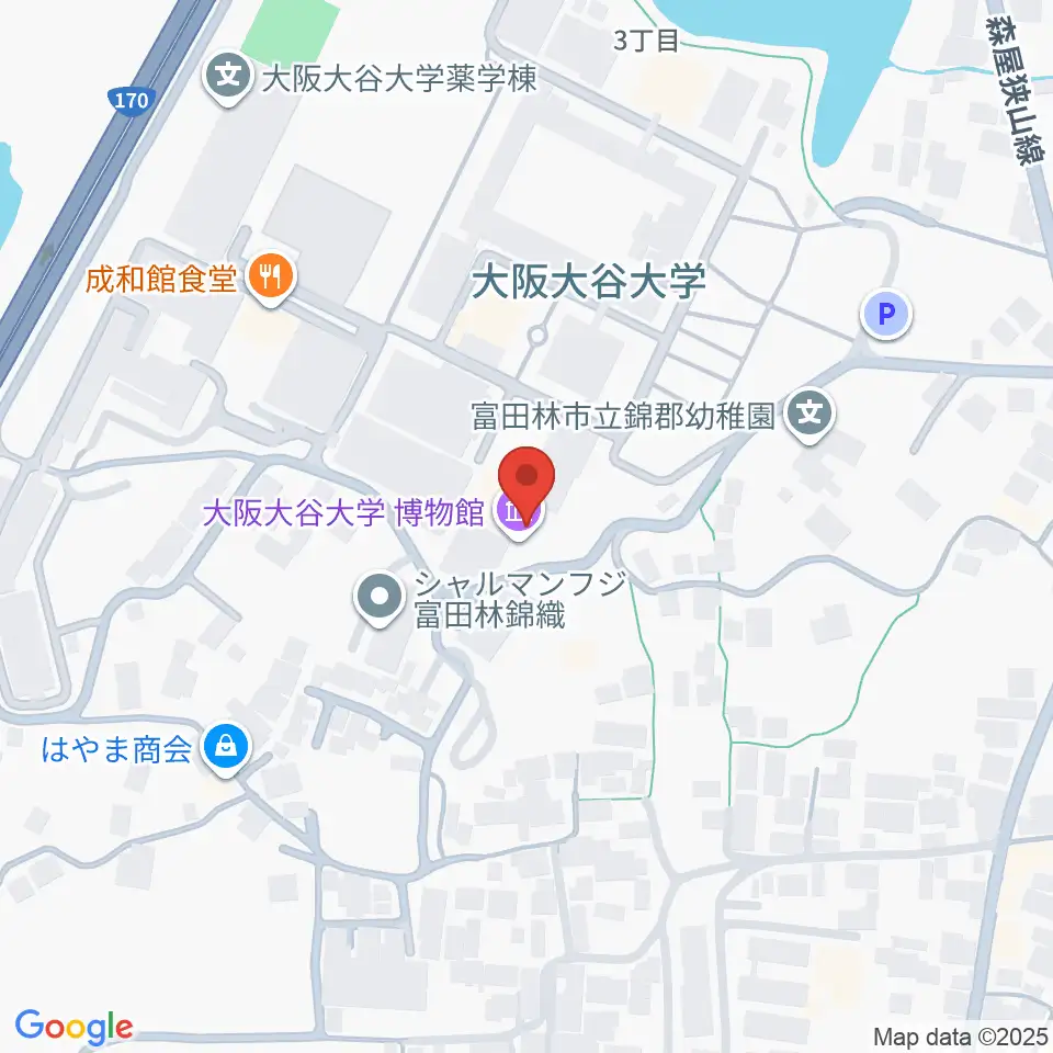 大阪大谷大学博物館周辺のホテル一覧地図