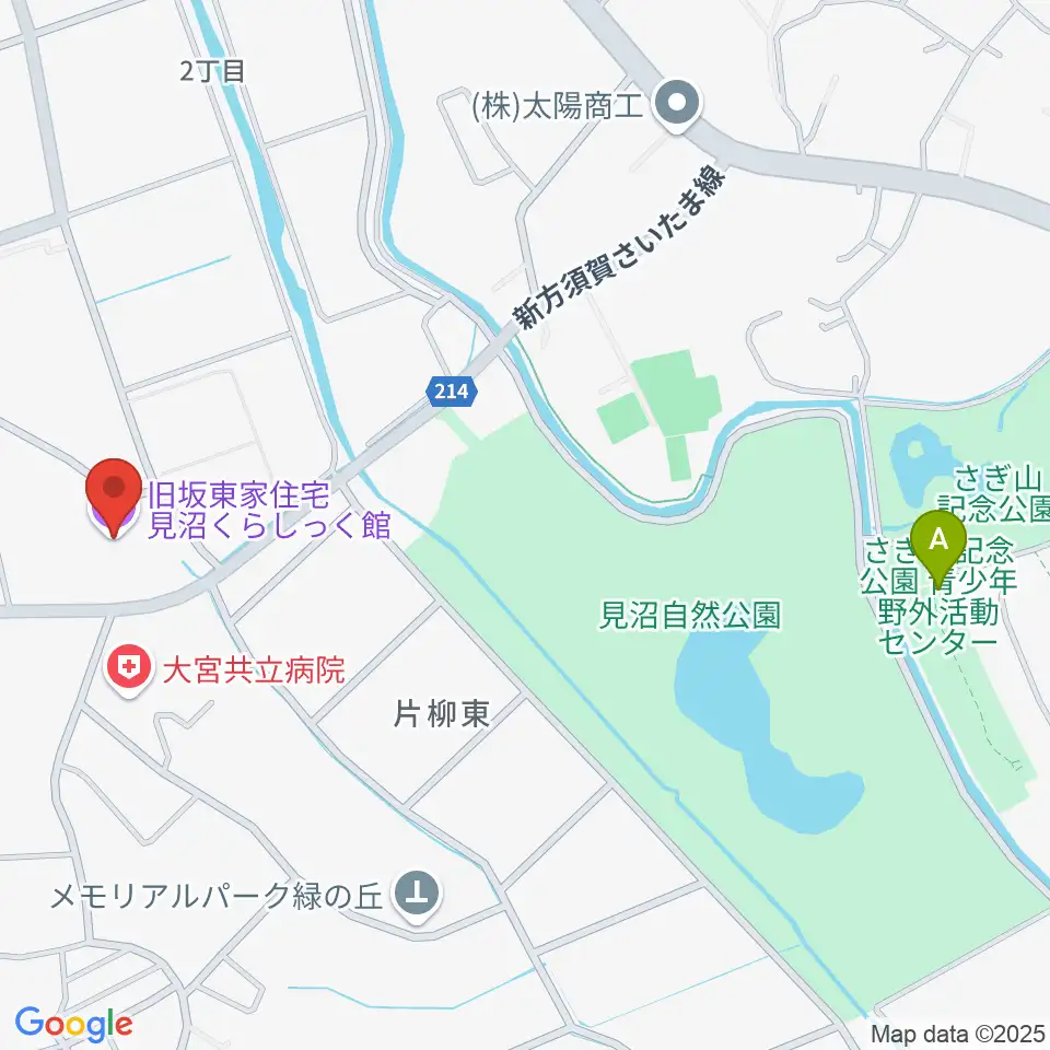 旧坂東家住宅見沼くらしっく館周辺のホテル一覧地図
