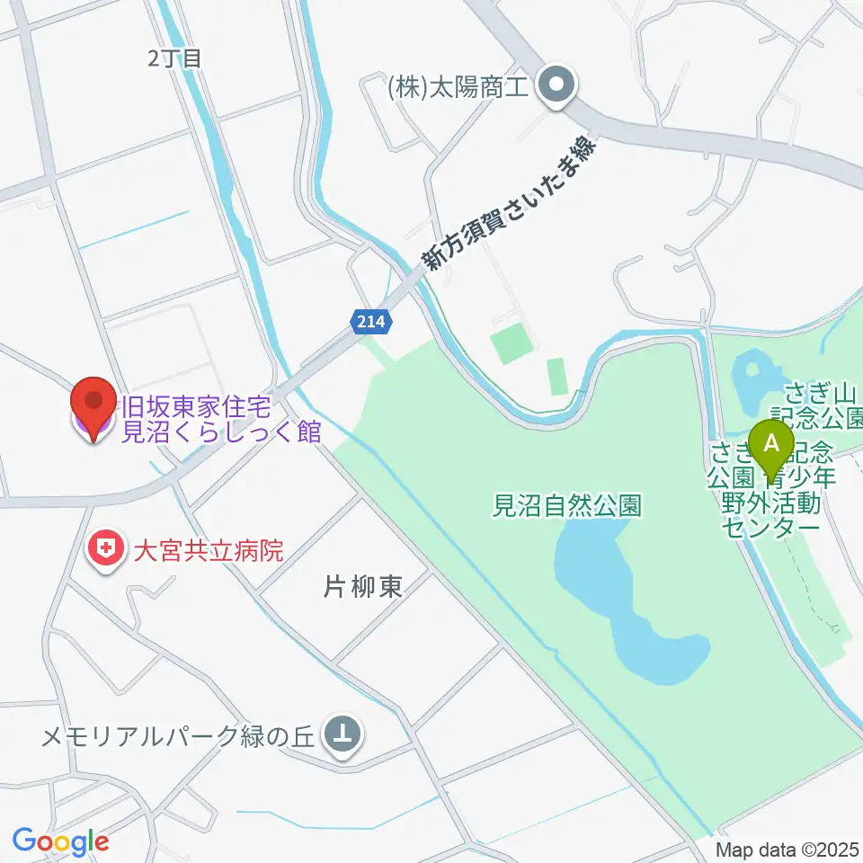 旧坂東家住宅見沼くらしっく館周辺のホテル一覧地図