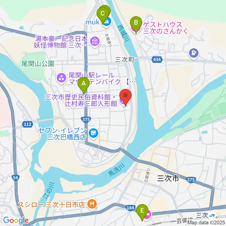 辻村寿三郎人形館周辺のホテル一覧地図