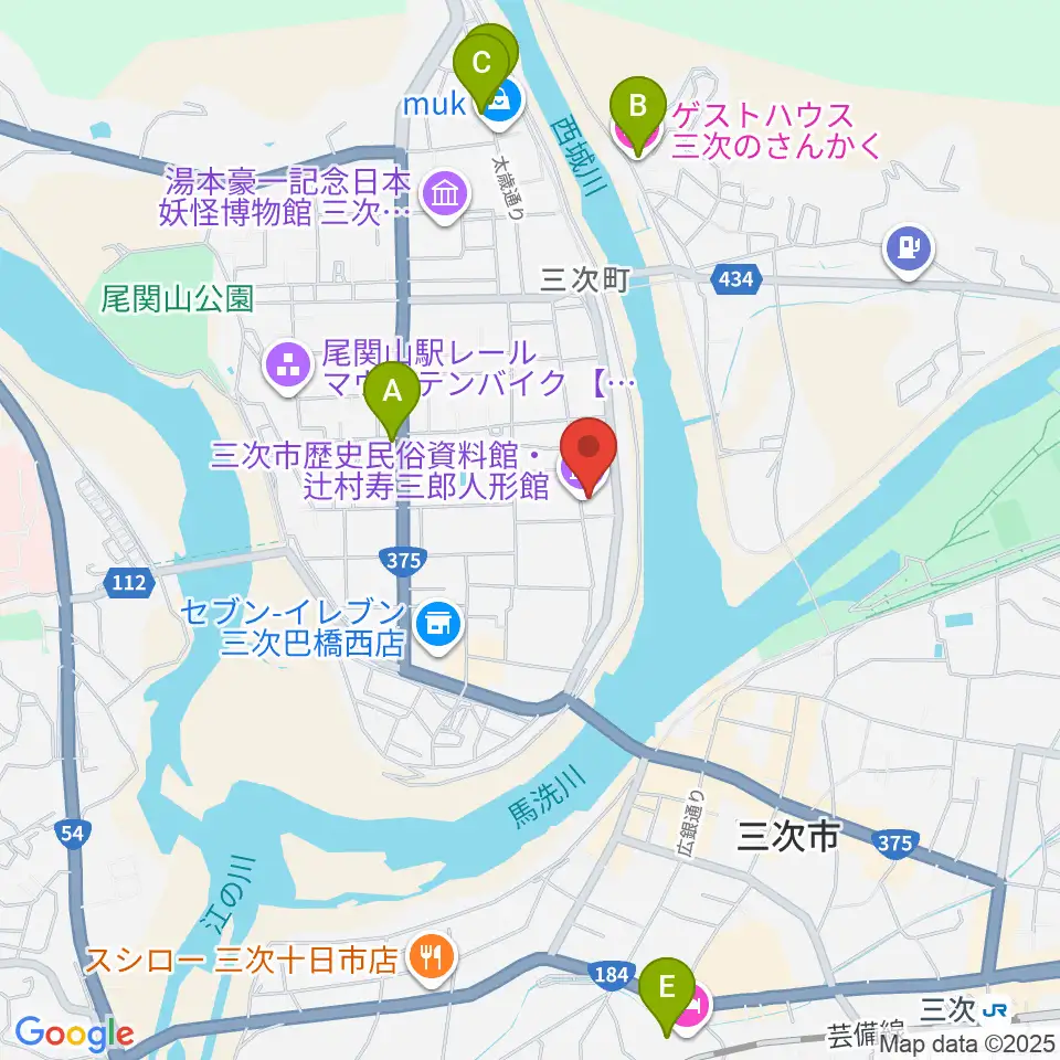 辻村寿三郎人形館周辺のホテル一覧地図