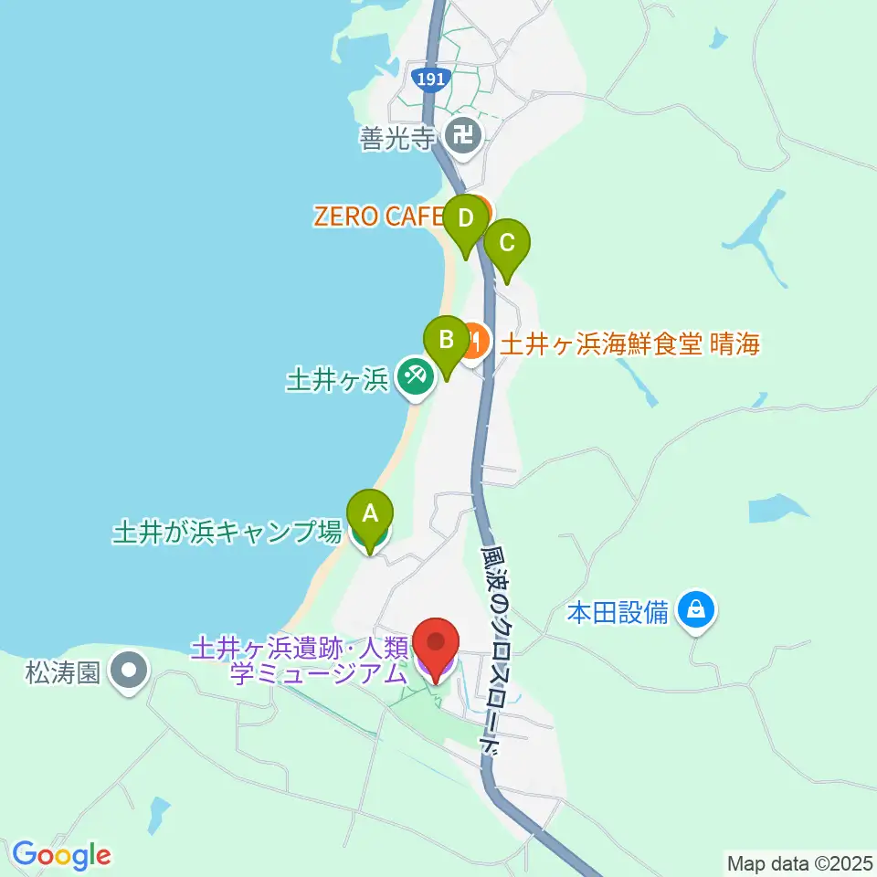 土井ヶ浜遺跡・人類学ミュージアム周辺のホテル一覧地図