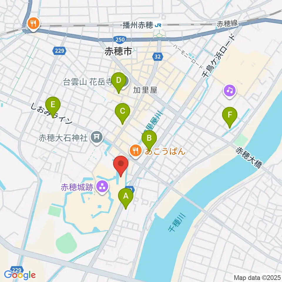塩と義士の館赤穂化成ミュージアム周辺のホテル一覧地図