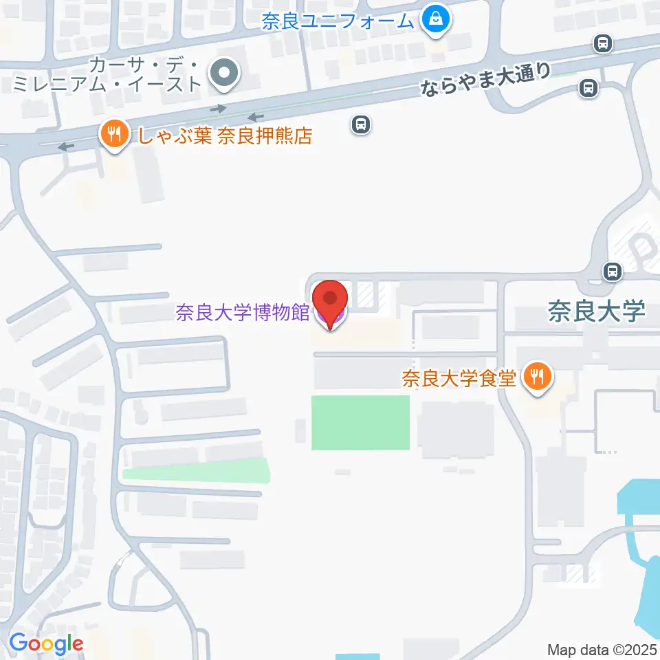 奈良大学博物館周辺のホテル一覧地図